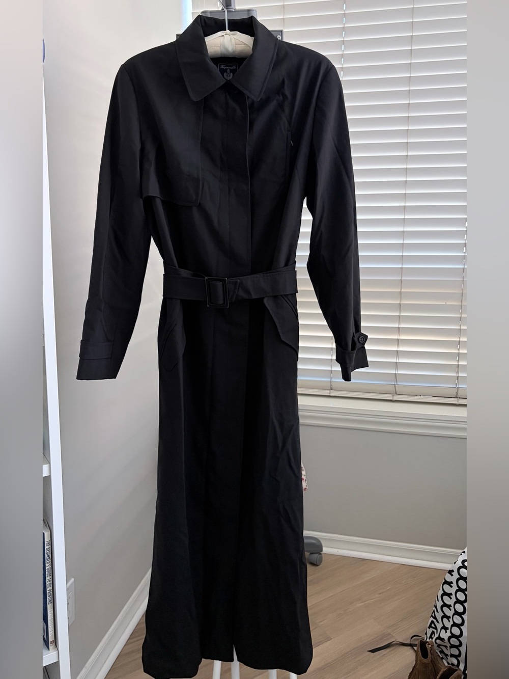 Faconnable/Loro Piana Collab Black Trench Coat Size S